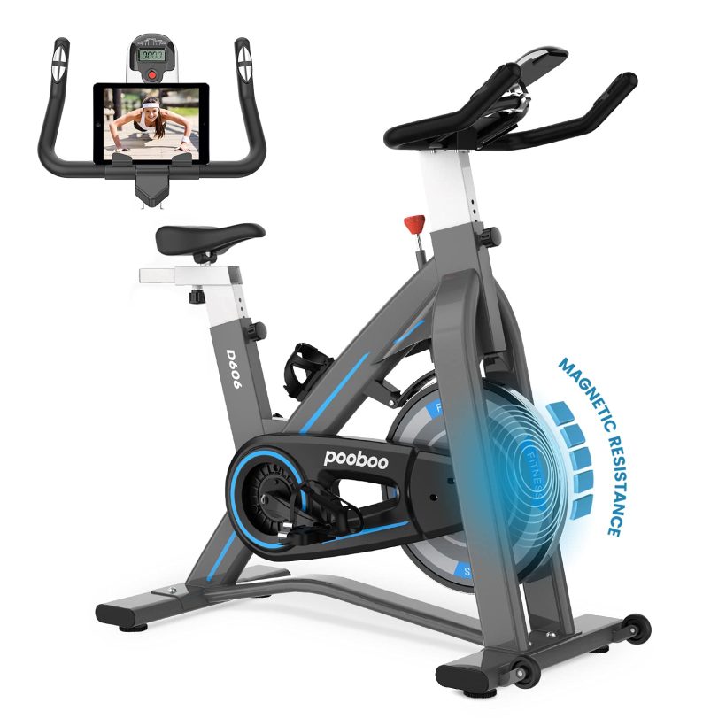Indoor Cycling Bike Stationary Belt Drive with Heart Rate
