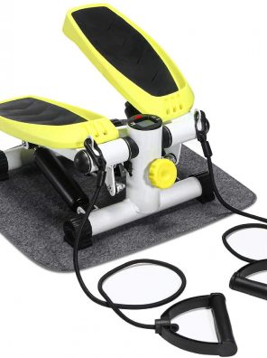Mini Stepper with Resistance Bands with LCD Monitor