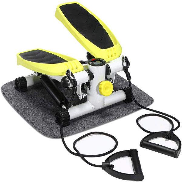 Mini Stepper with Resistance Bands with LCD Monitor