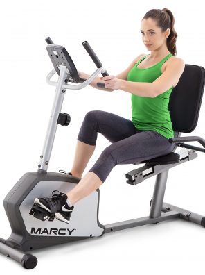 Marcy Recumbent Exercise Bike with Adjustable Seat