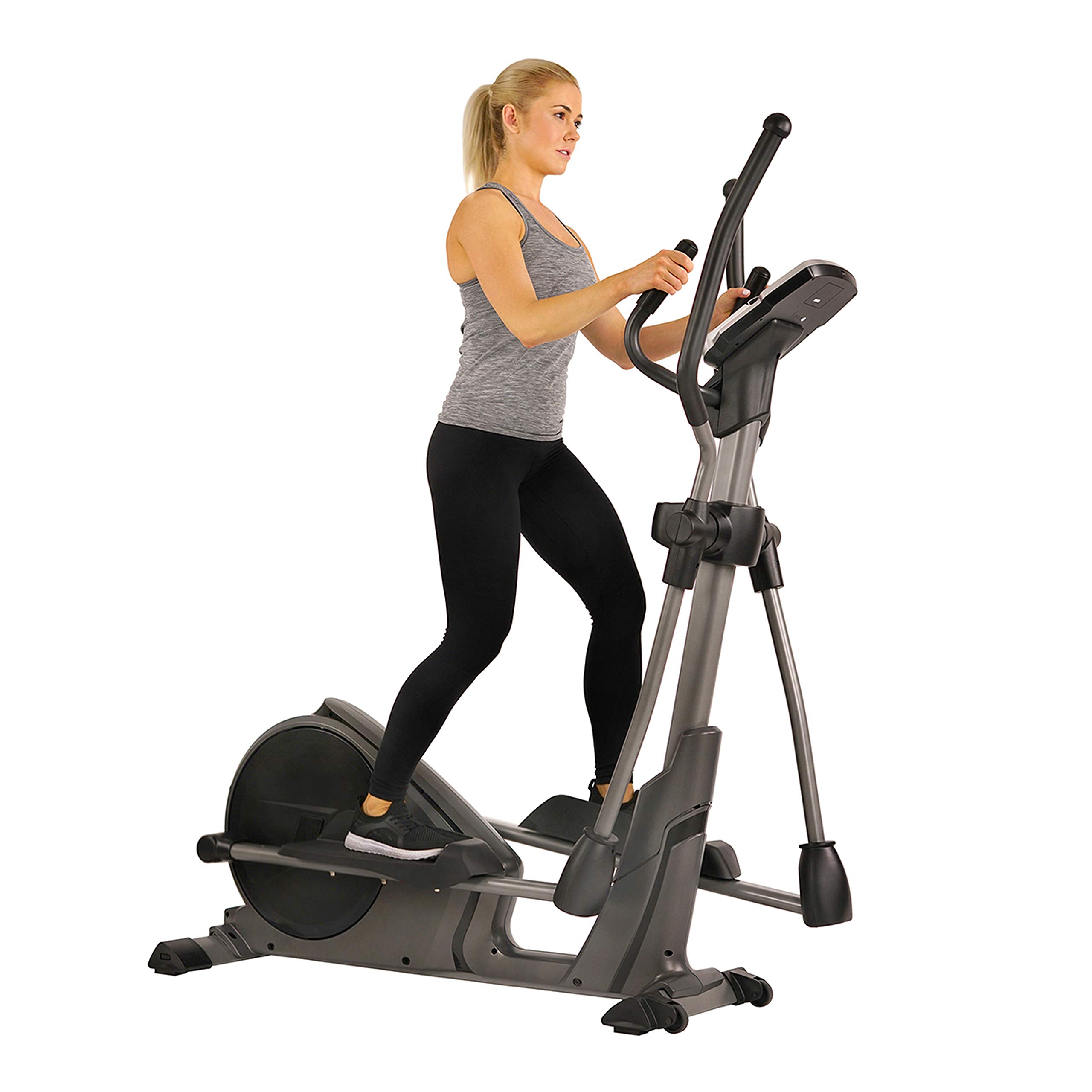 Elliptical Trainer Machine Programmable Monitor and Heart Rate Monitoring