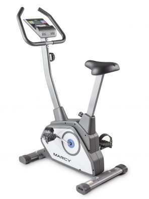 Marcy Magnetic Upright Bike With 8 Levels of Resistance NS-40504U,Grey