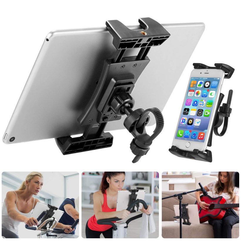 Portable Bicycle Car Phone Tablet Mount for Indoor Gym