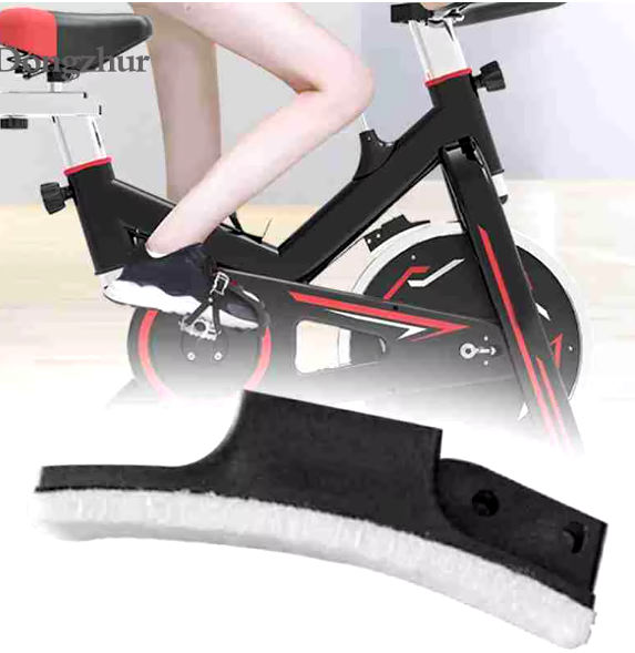 High-quality black friction cotton brake pad replacement for spinning and exercise bikes, durable and easy to install